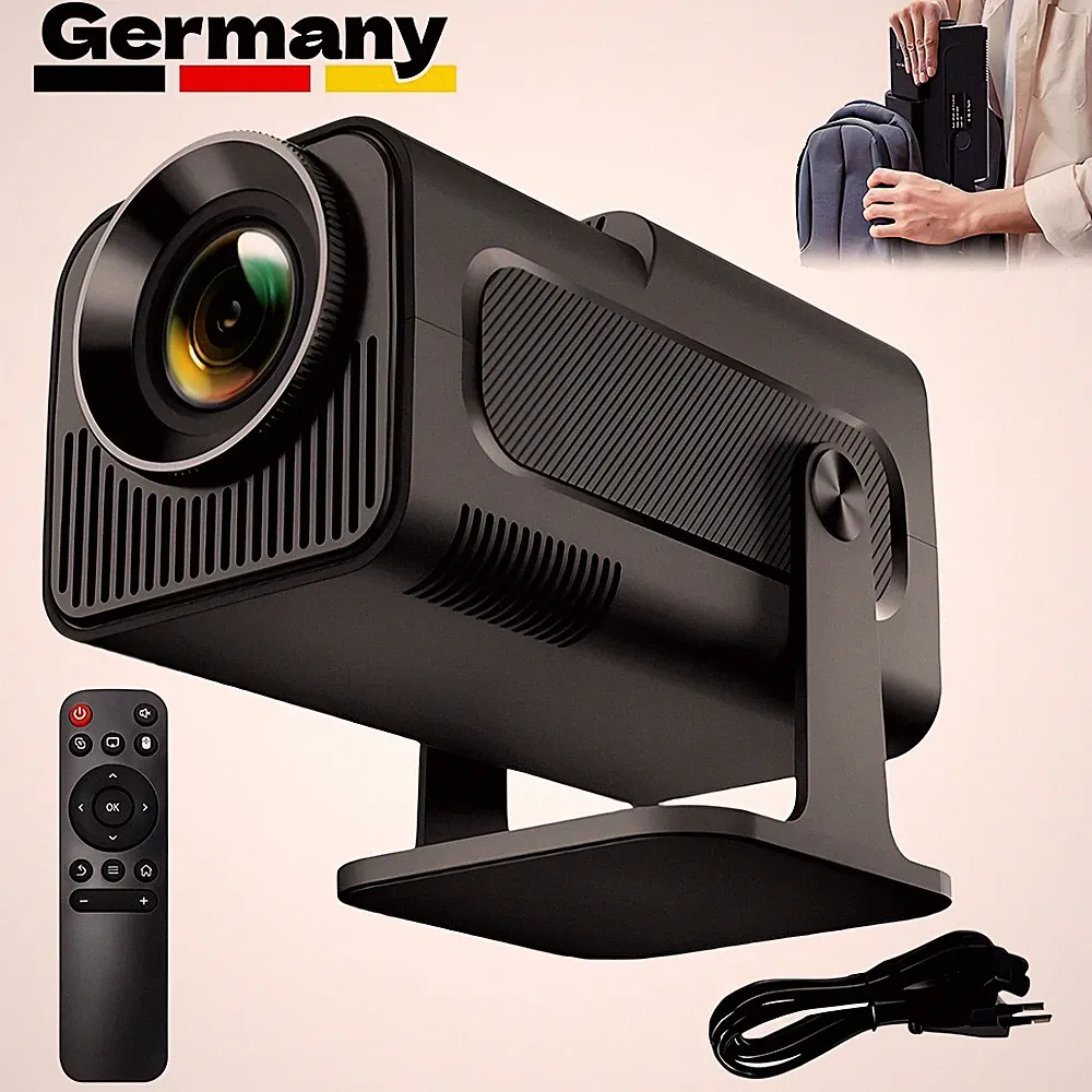 Mini Beamer Support Android WiFi 6 Bluetooth Projektor 180° Drehbar Heimkino DHL