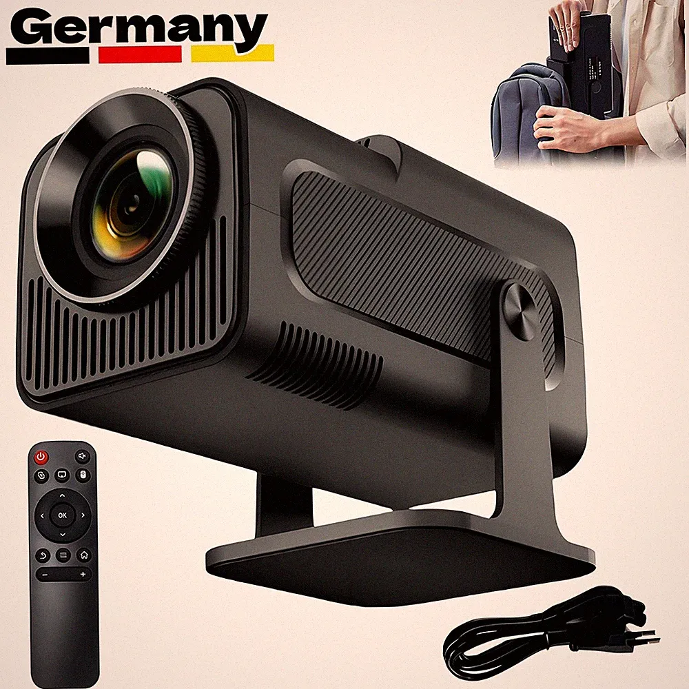 Mini Beamer Support Android WiFi 6 Bluetooth Projektor 180° Drehbar Heimkino DHL