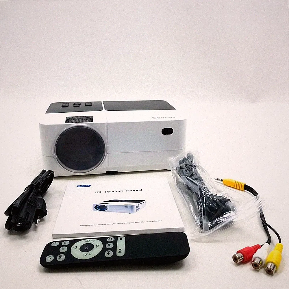 Mini Beamer Tragbar, Gobran's Choice Led Beamer 60000 Stunden LED, Zuhause