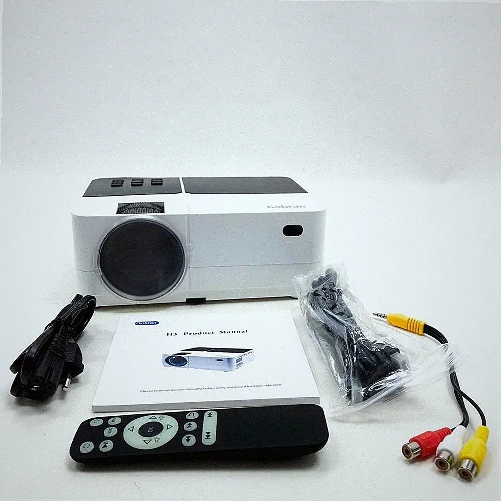 Mini Beamer Tragbar, Gobran's Choice Led Beamer 60000 Stunden LED, Zuhause