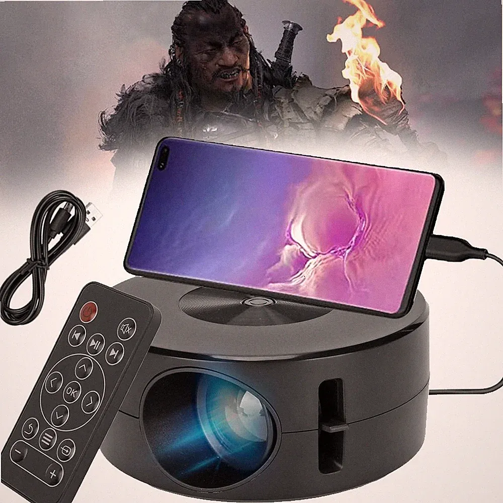 Mini Beamer, Tragbarer Projektor Filmprojektor Videoprojektor Heimprojektor Neu