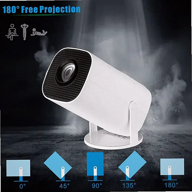 Mini Beamer UHD Heimkino Projektor LED 3D 5G WiFi Bluetooth Android Taschenkino