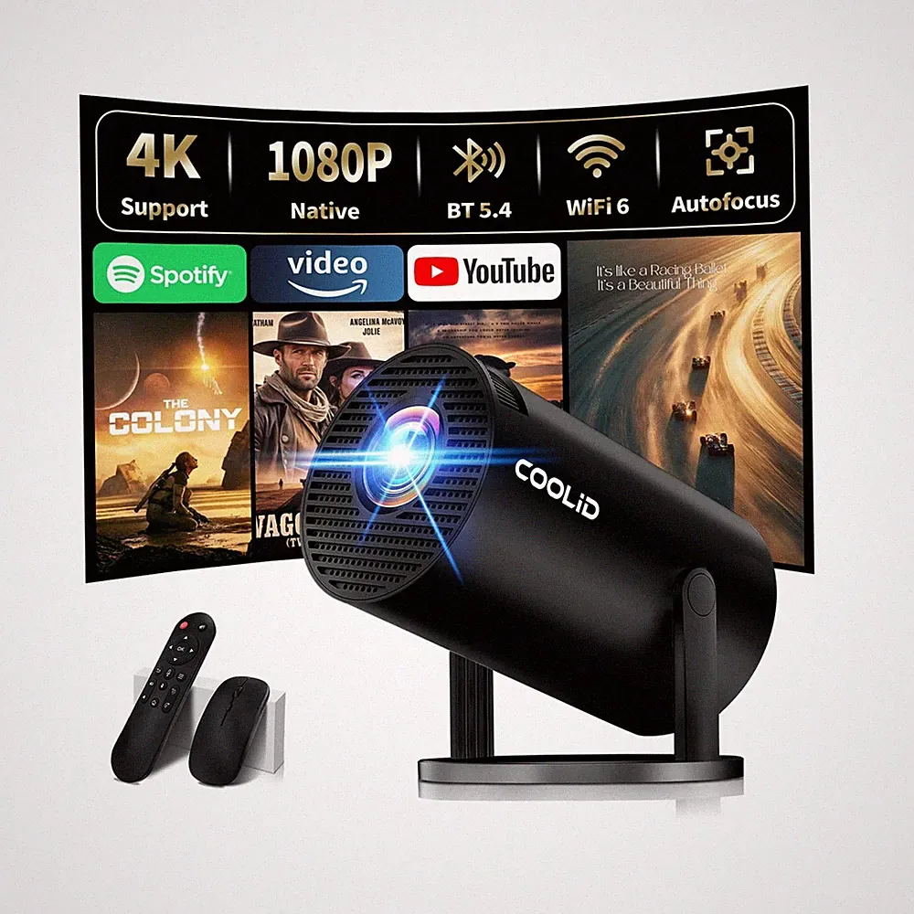Mini Beamer Unterstützt 4K 1080P 2026 Neuer Tragbarer Projektor mit 5G WiFi 6