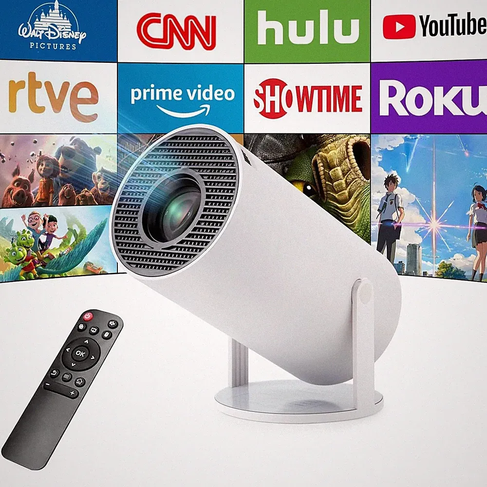 Mini Beamer Unterstützt 4K 1080P Projektor Tragbarer Beamer Klein Projektor DE