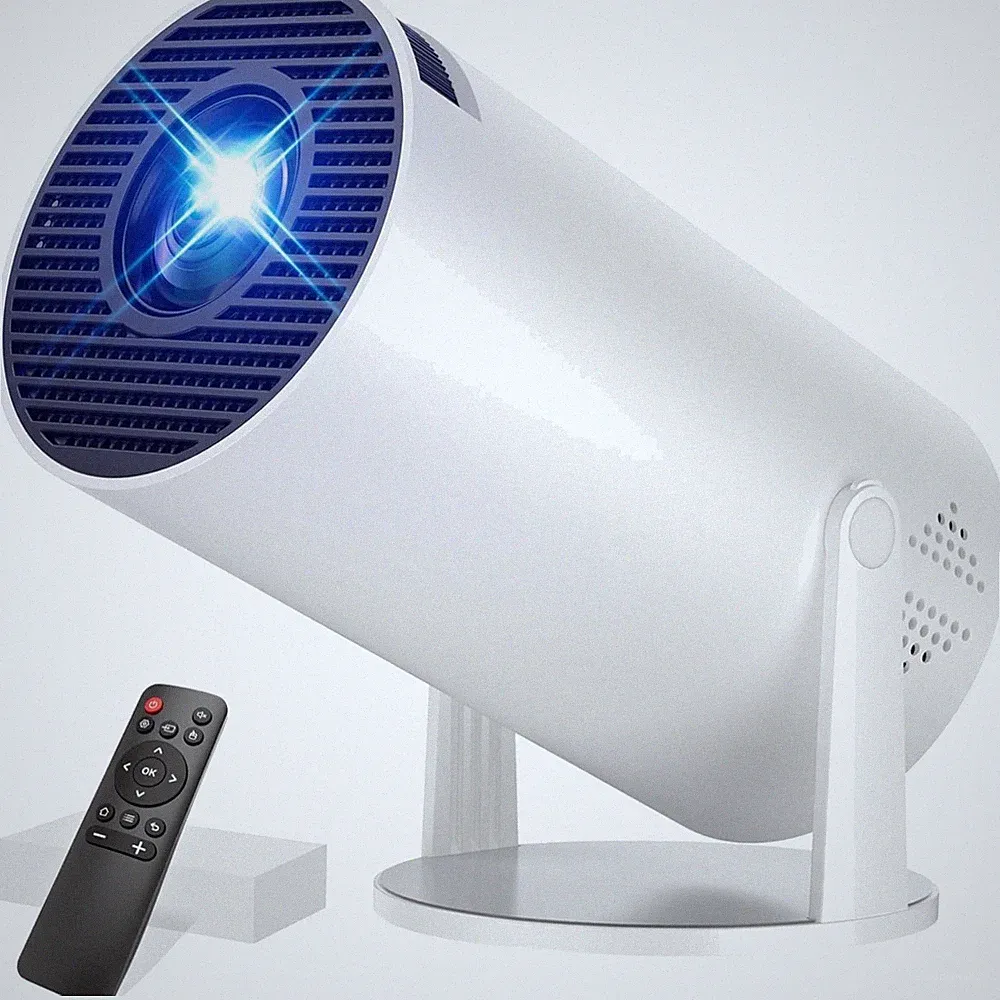 Mini Beamer Unterstützt 4K 1080P, Projektor Tragbarer mit WiFi 6 und Bluetoot...