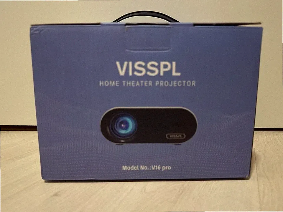 Mini Beamer WiFi Bluetooth, VISSPL 20000L V16 Pro FullHD 1080p 50% Zoom Neu OVP
