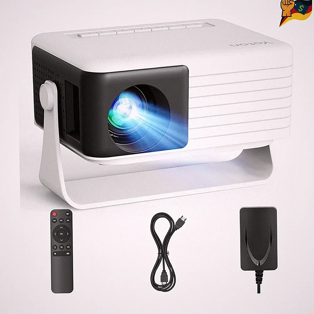 Mini Beamer YOTON Y3PRO 1920x1080 120Lumen Tragbar Schwarz HDMI USB Camping