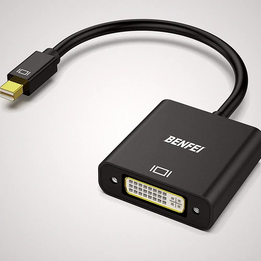 Mini DisplayPort auf DVI Adapter Monitor Beamer Fernseher Kompatibel mit Lapt...