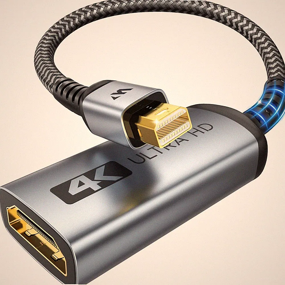Mini DisplayPort auf HDMI Adapter, 4K, Thunderbolt, MacBook, Surface, Projektor