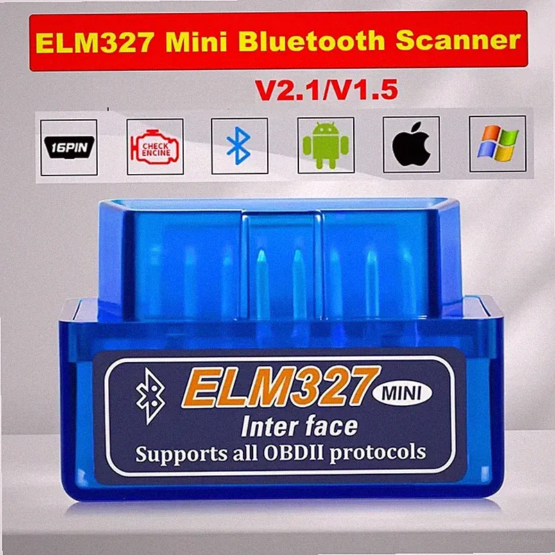 Mini ELM327 V1.5/V2.1 Bluetooth OBD2 Scanner Codeleser Auto Diagnosegeräte
