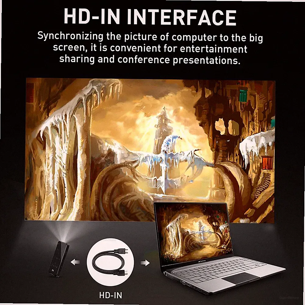 Mini HD Smart DLP Taschenprojektor Mit HD-Multimedia-Schnittstelle Und USB-Heimk