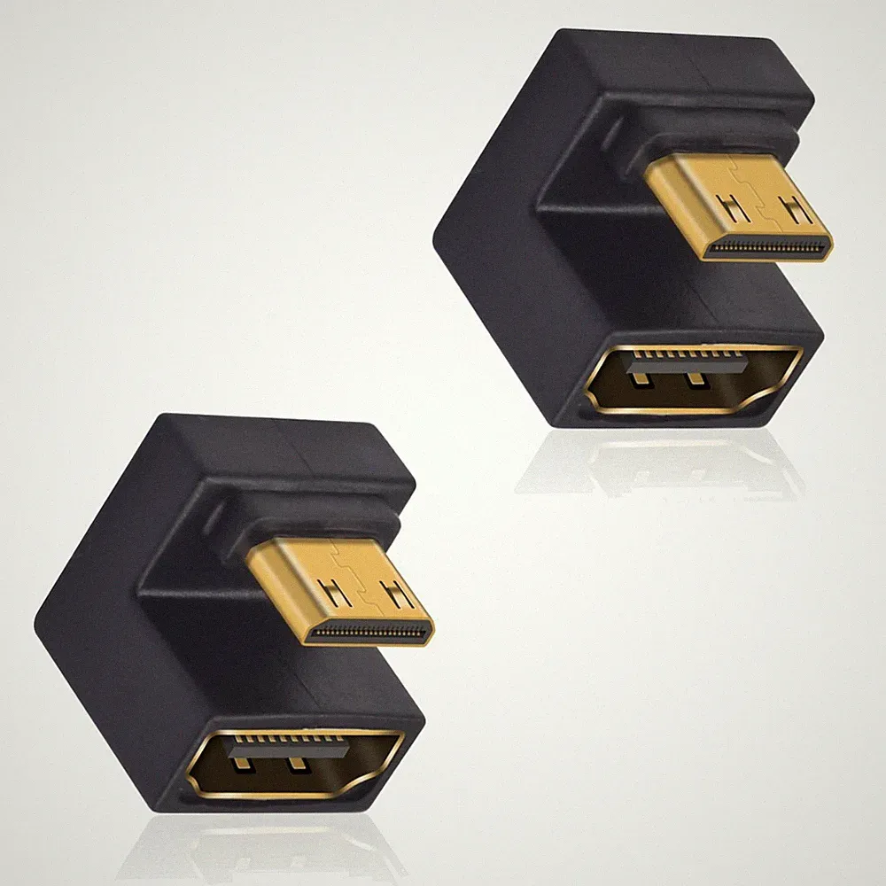 Mini HDMI Adapter HDMI auf Mini HDMI 8K 60Hz 2 Stück U Winkel Kamera Projektor