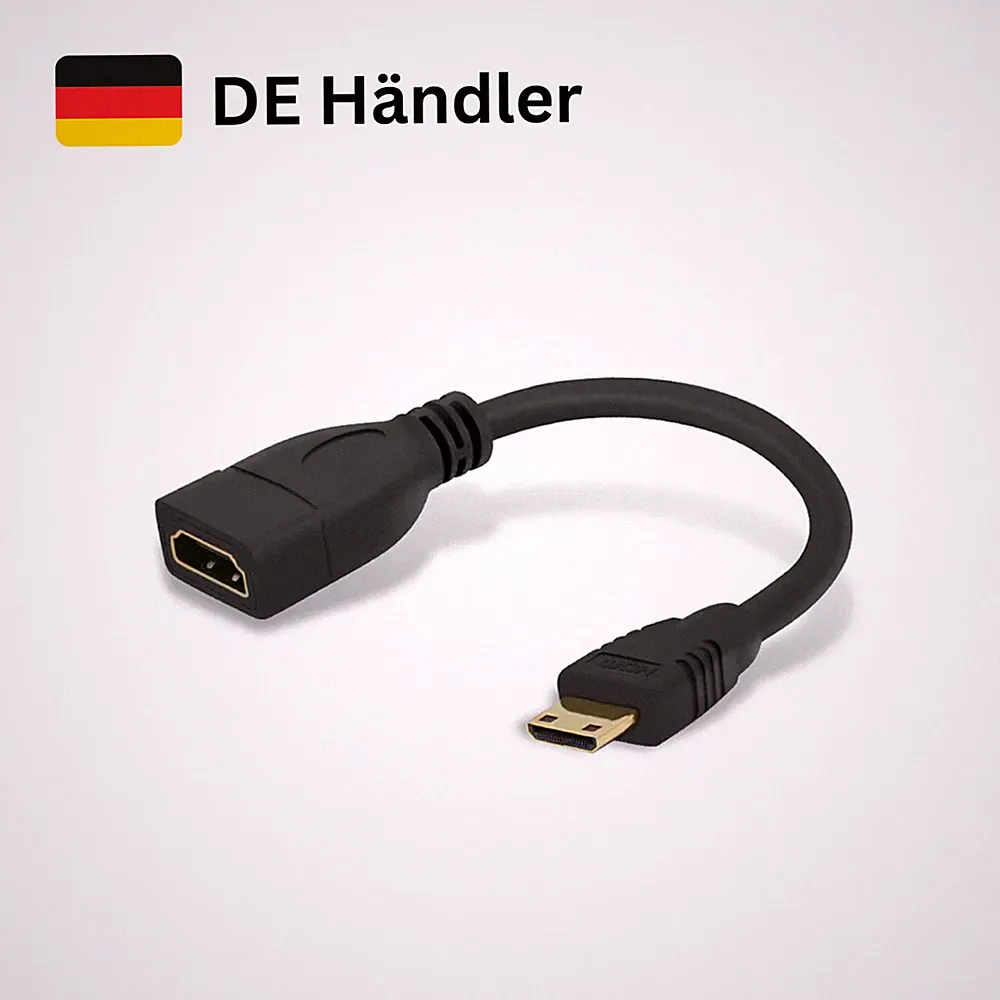 Mini HDMI auf HDMI Adapter Kabel 4K UHD 2160p für PC TV Beamer Laptop