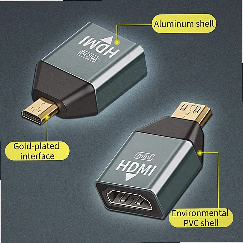 Mini HDMI zu HDMI Adapter HDMI Buchse Smartphone Tablet Beamer