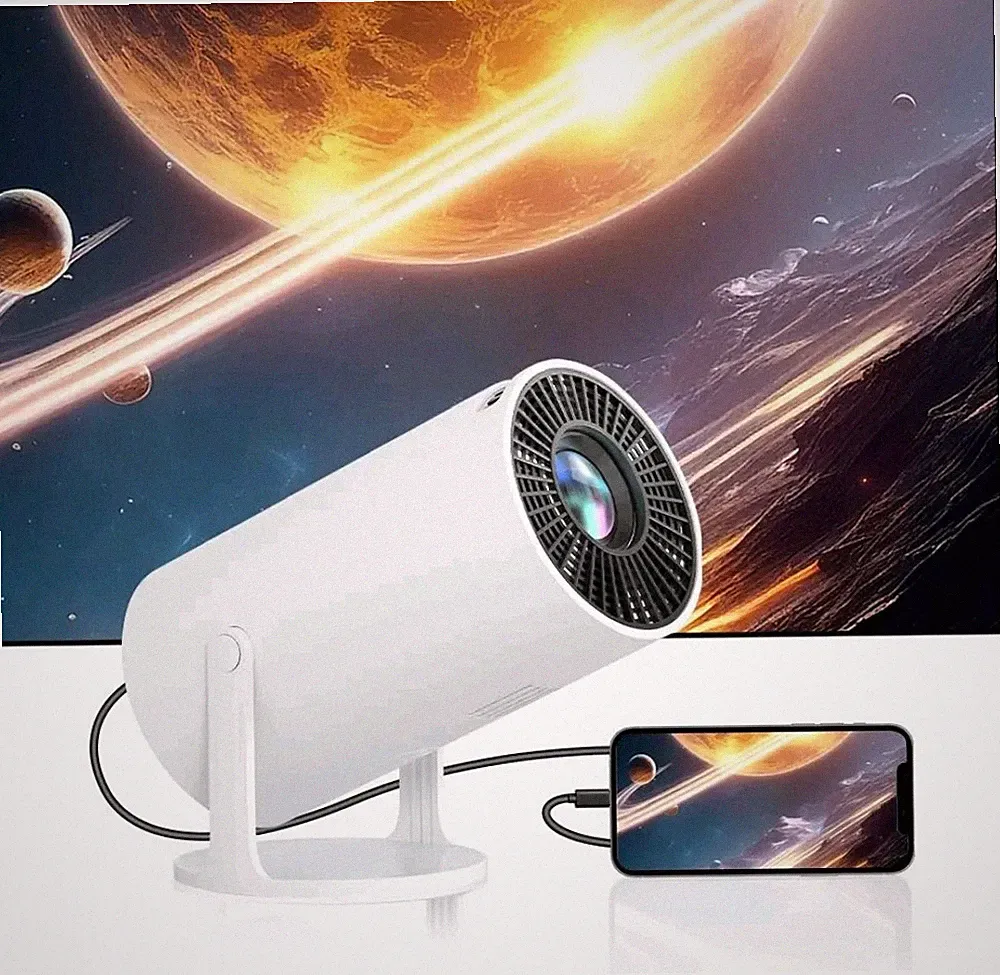 Mini LED Beamer AMX 100 Projektion Heimkino 30" bis 100" Full HD 1080p