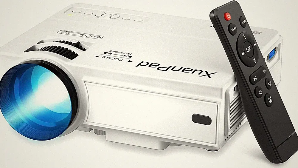 Mini LED Heimkino Video Beamer Full HD 1080p HDMI USB VGA Anschlüsse Keystone
