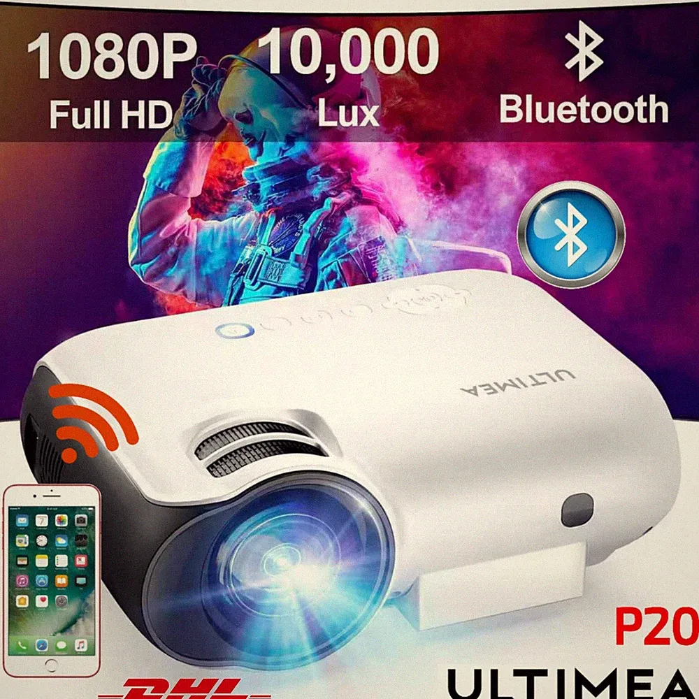 Mini LED Projektor Ultimea P20 4K Wireless Heimkino Beamer 1080P iOS/Android