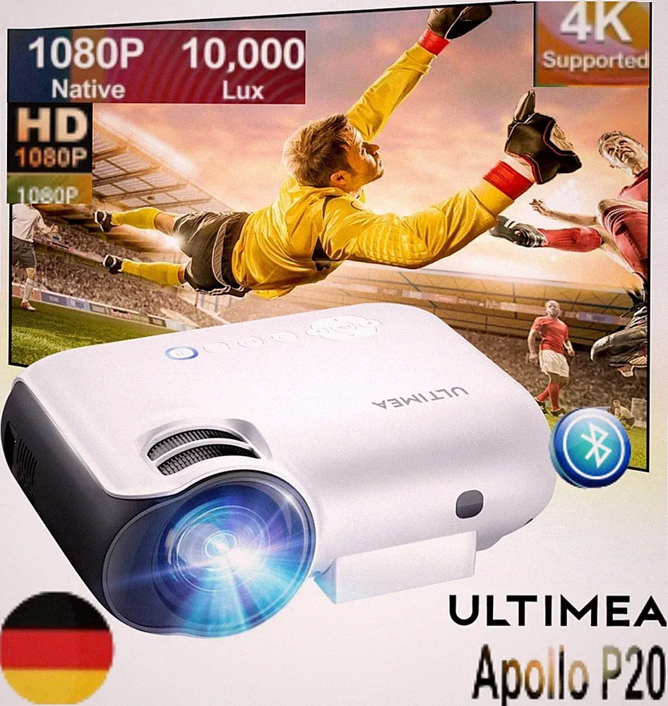 Mini LED Projektor Ultimea P20 Wifi Wireless Heimkino Beamer 1080P iOS/Android