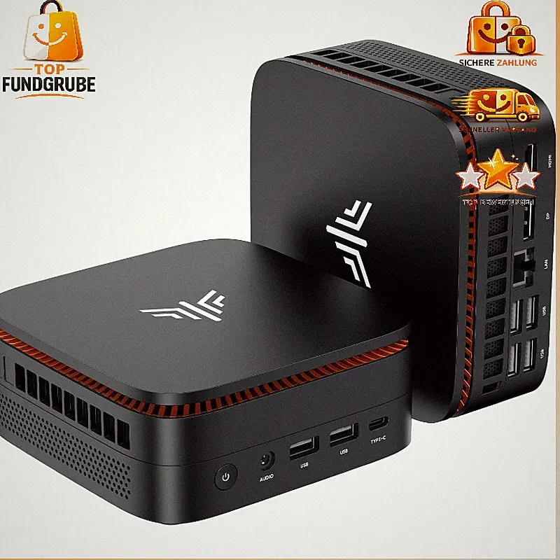 Mini PC AMD Ryzen 3300U 16GB RAM 1TB SSD 4K Triple Display Büro Bildung
