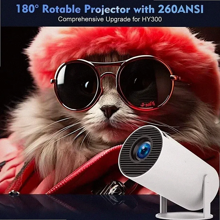 Mini Projektor【Auto Keystone & Short Throw】15000 Lumen WiFi Bluetooth Tragbar