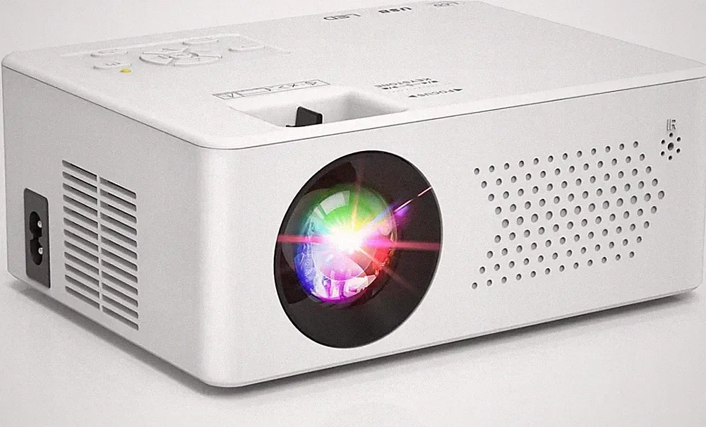 Mini-Projektor für iOS, Android, Windows, Bluetooth, 1080p, kompatibel mit TV-St