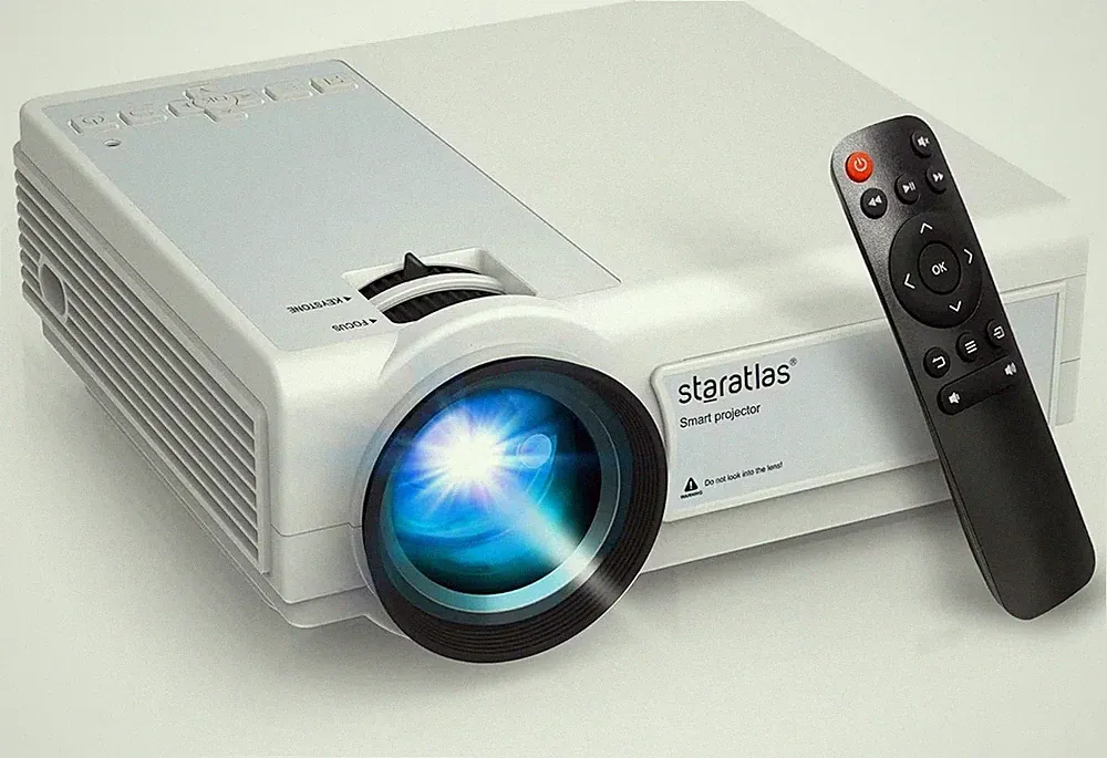 Mini-Projektor Full HD 1080P, 12.000 Lumen, 300-Zoll-Projektor LED-Beamer 4K px