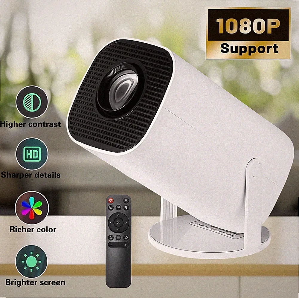 Mini Projektor Full HD 1080P Video Beamer 180°drehbar Movie Proyector 200 ANSI