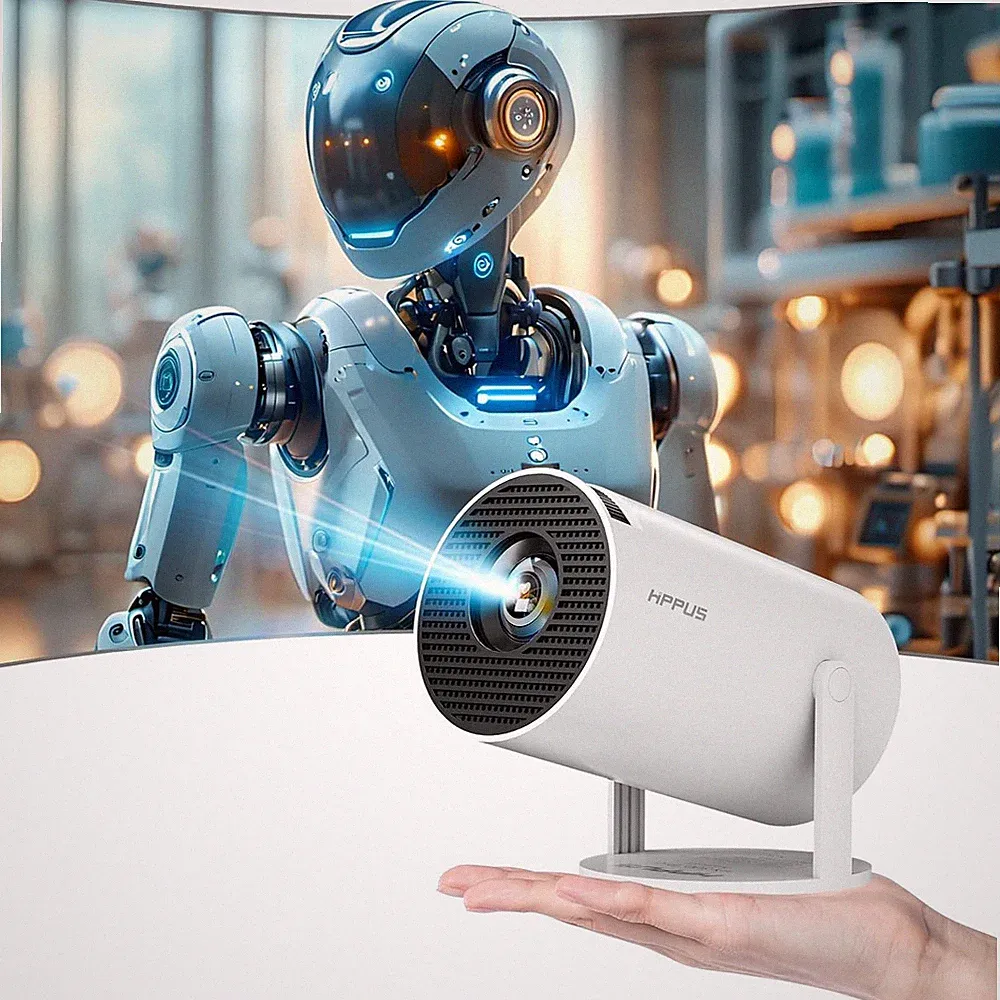 Mini Smart Beamer 4K Full HD 1080P 180° Portable Projector klein Videoprojektor