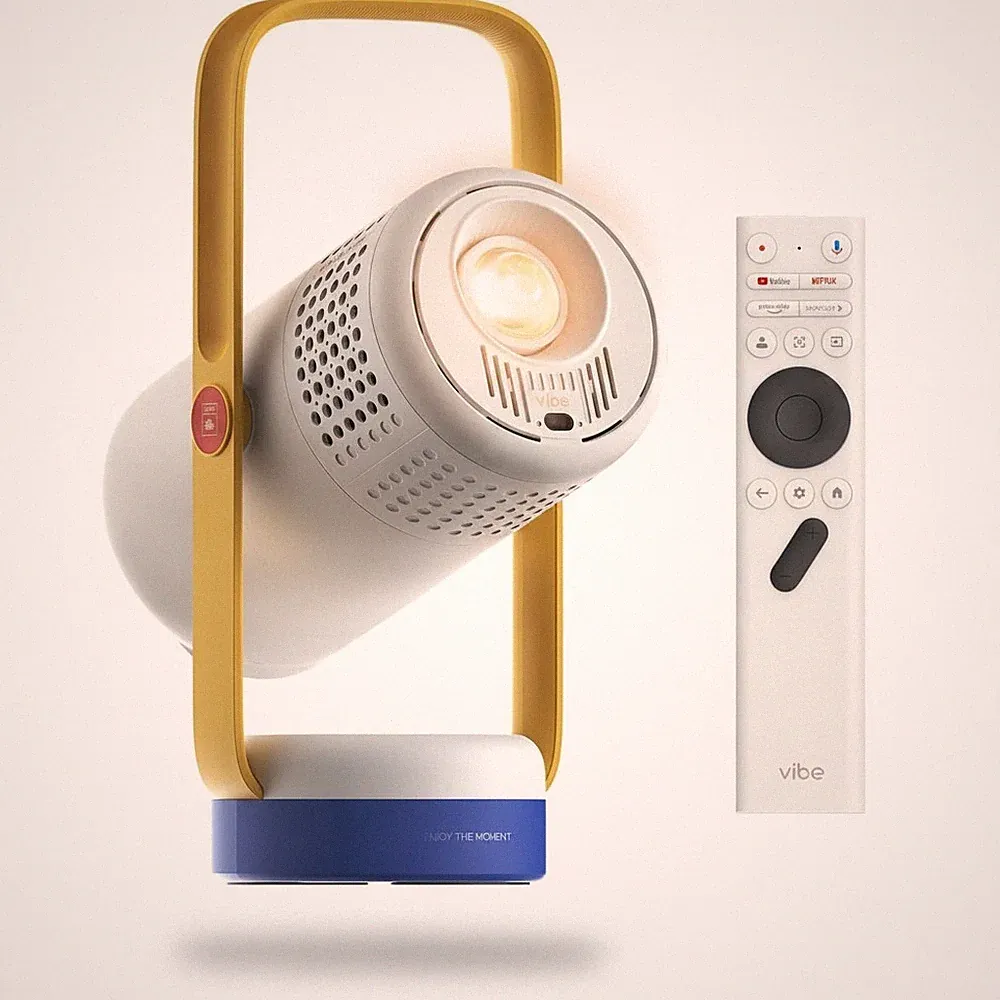 Mini Tragbarer Projektor 1080P Full HD Google TV Netflix JBL Lautsprecher