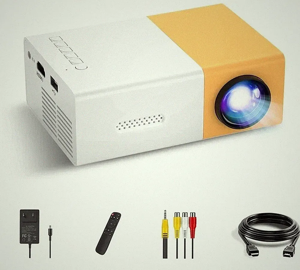 MINI VIDEO TRAGBARER LED PROJEKTOR HEIMKINO USB FERNBEDIENUNG FOTO VIDEO MUSIK