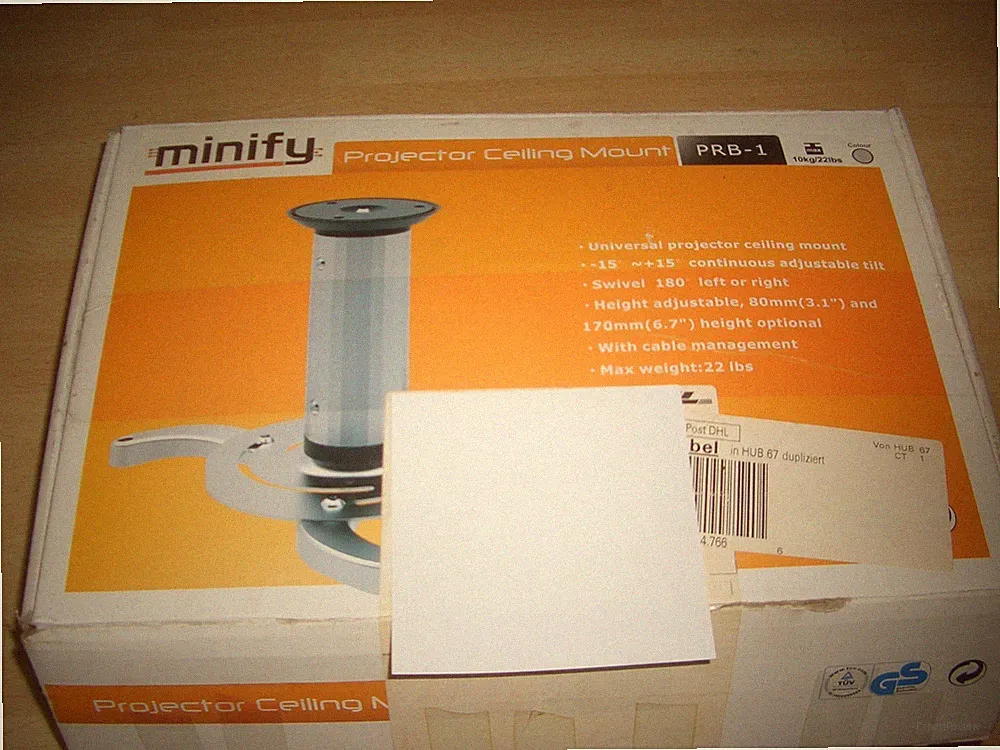 Minify Beamer Deckenhalterung bis 10kg