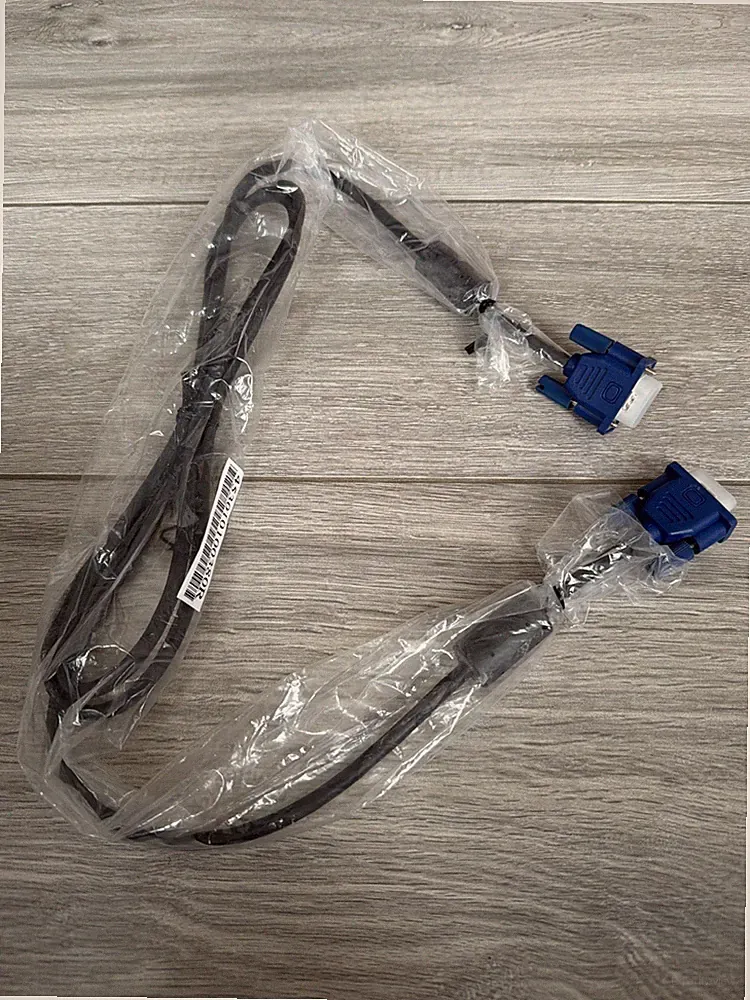 Monitorkabel VGA Anschlusskabel mit Ferritkern 1,6 m HD15 Stecker TV Beamer Neu