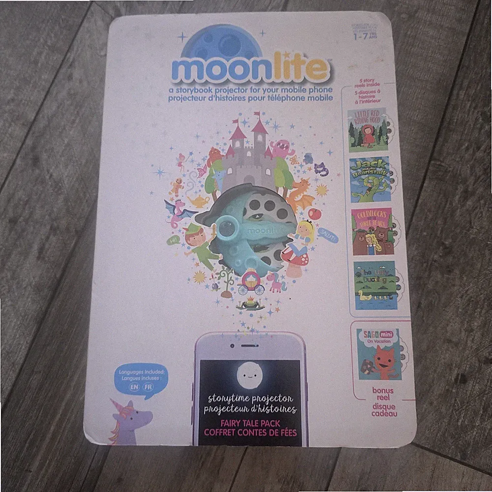 Moonlite Bilderbuch Projektor für Handy 5x Märchen