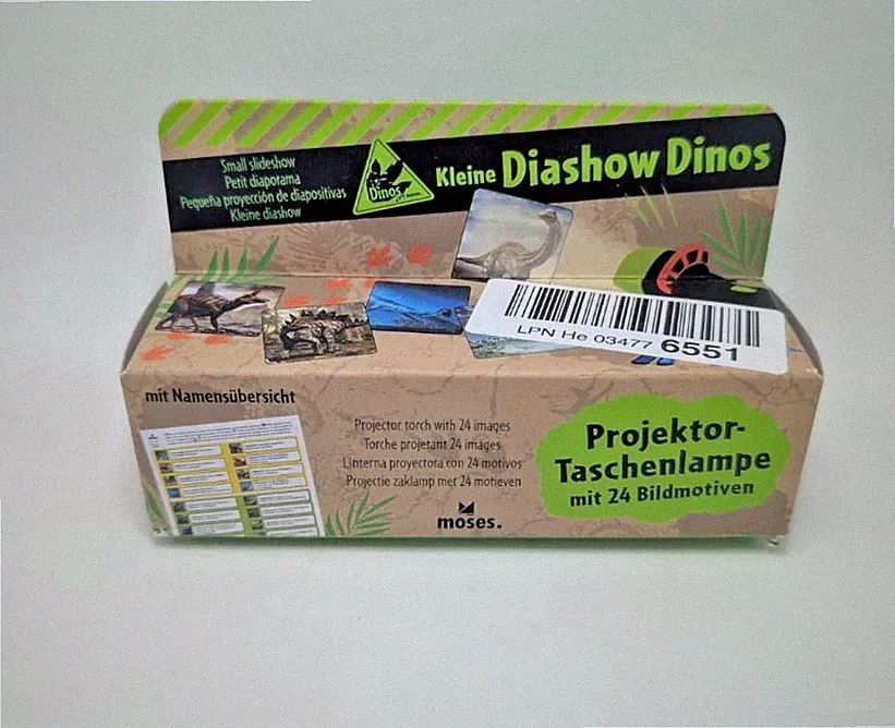 MOSES Taschenlampe - KLEINE DIASHOW DINOS - PROJEKTOR, NEU OVP Bilder Tiere