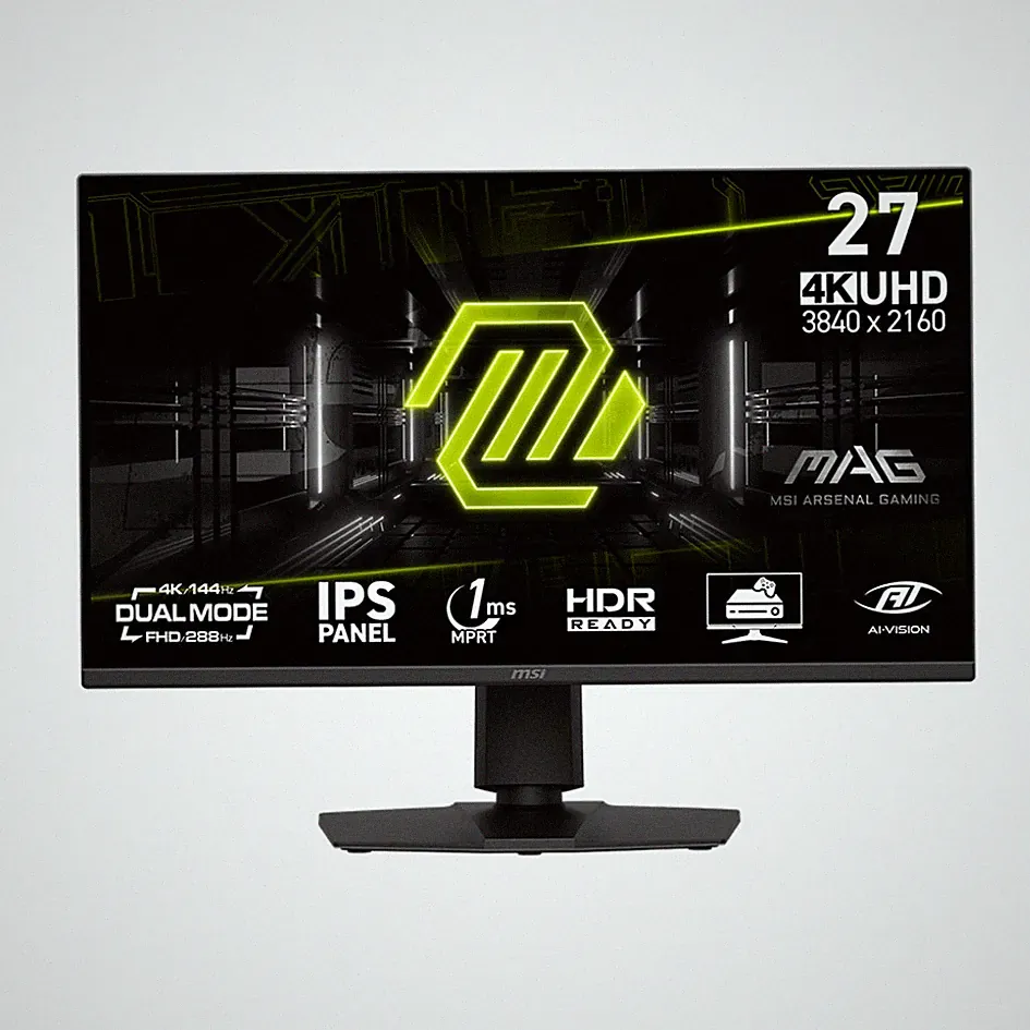 MSI MAG 275UPD E14 Gaming Monitor - 4K UHD, Dual Mode Dual Mode für UHD bei 144