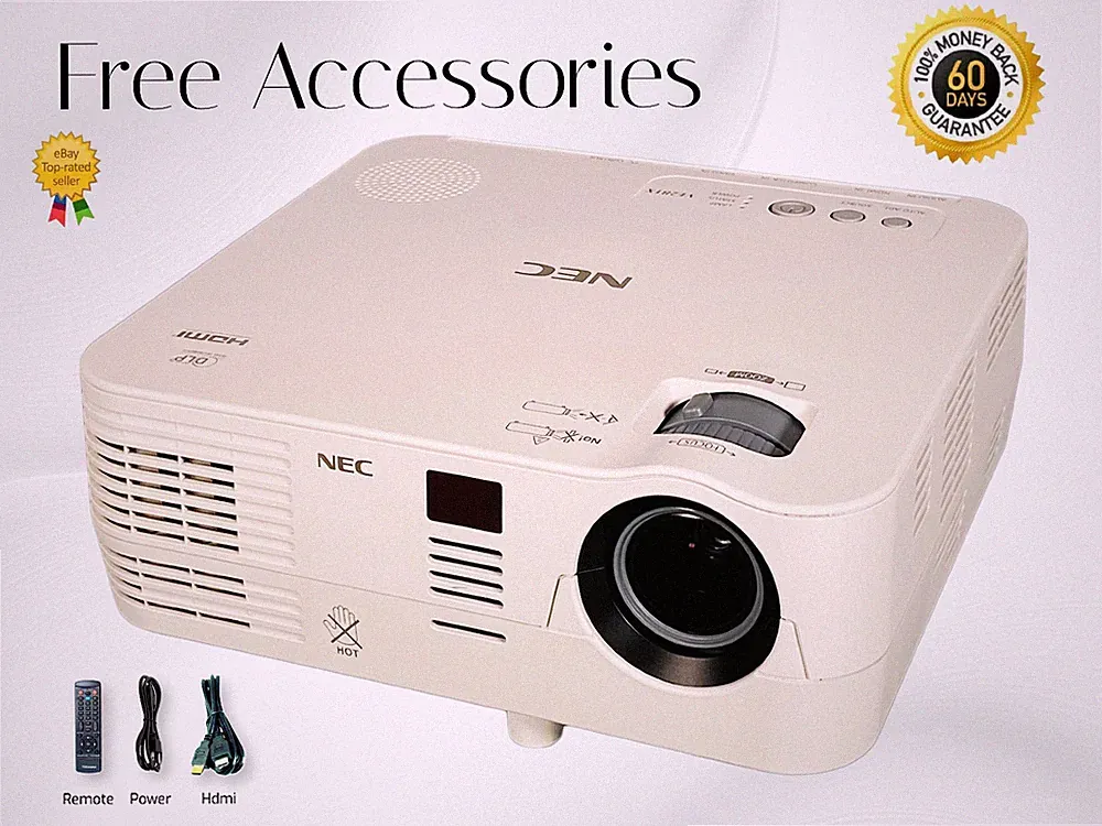 Multimedia NEC NP-VE281X Projektor DLP 4K 2800 Lumen PC 3D Bereit 2160p HDMI