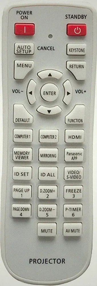 N2QAYA000100 Ersatzfernbedienung kompatibel mit Panasonic LCD-Projektor