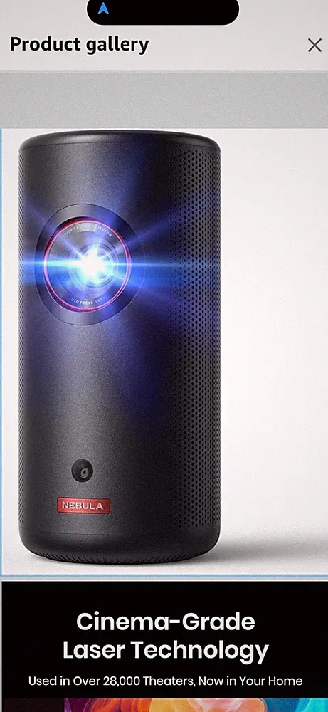 Nebula Anker Capsule3 Laser 1080p WLAN Mini Beamer Digital Autofokus Dolby