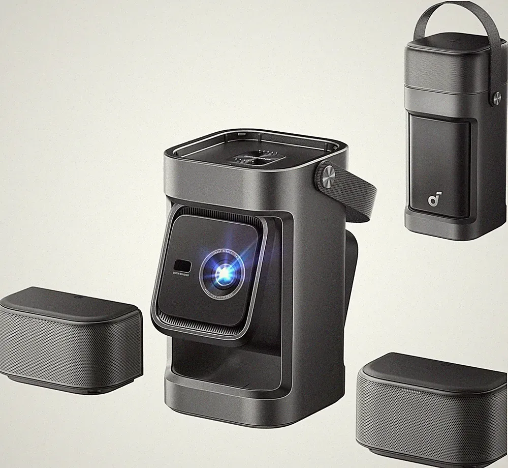 Nebula by Anker P1 tragbarer Projektor, 650 ANSI Lumen 2.0-Surround-Sound