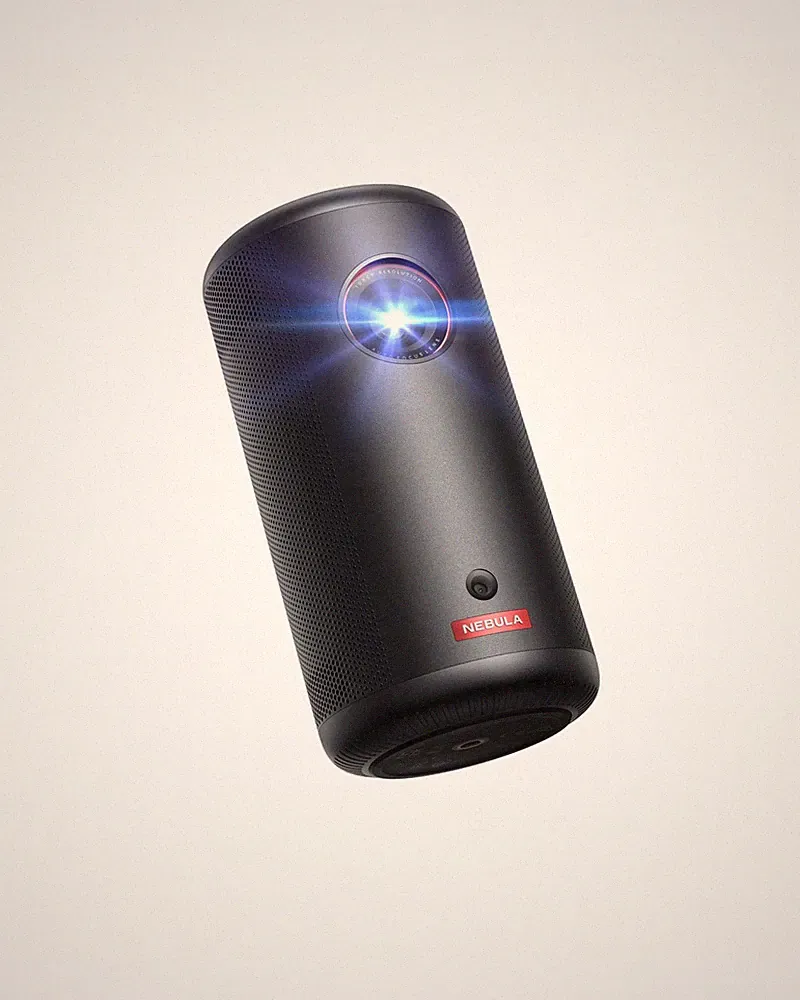 NEBULA Capsule 3 1080p Mini Projektor, Smart 200 ANSI-Lumen Tragbar...