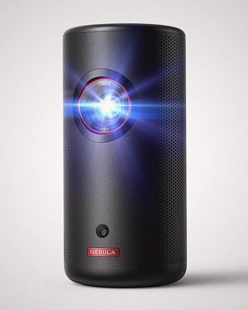 NEBULA Capsule 3 Laserprojektor aufgerüstet mit Google TV und offiziellem Netflix