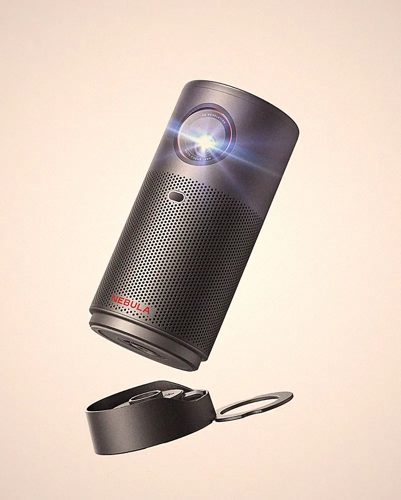 NEBULA Capsule Air Ultra tragbarer Projektor, Google TV mit lizenziertem...