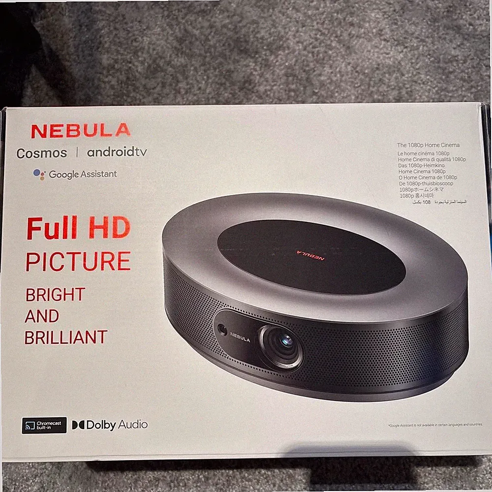 NEBULA Cosmos Beamer Full HD Android TV Google Assistant Gebraucht