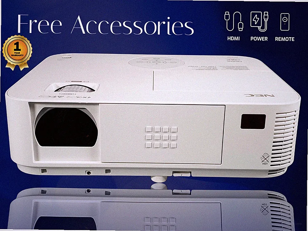 NEC M323W Kompakter DLP Projektor 3200 ANSI Lumen 2160p 4K Outdoor