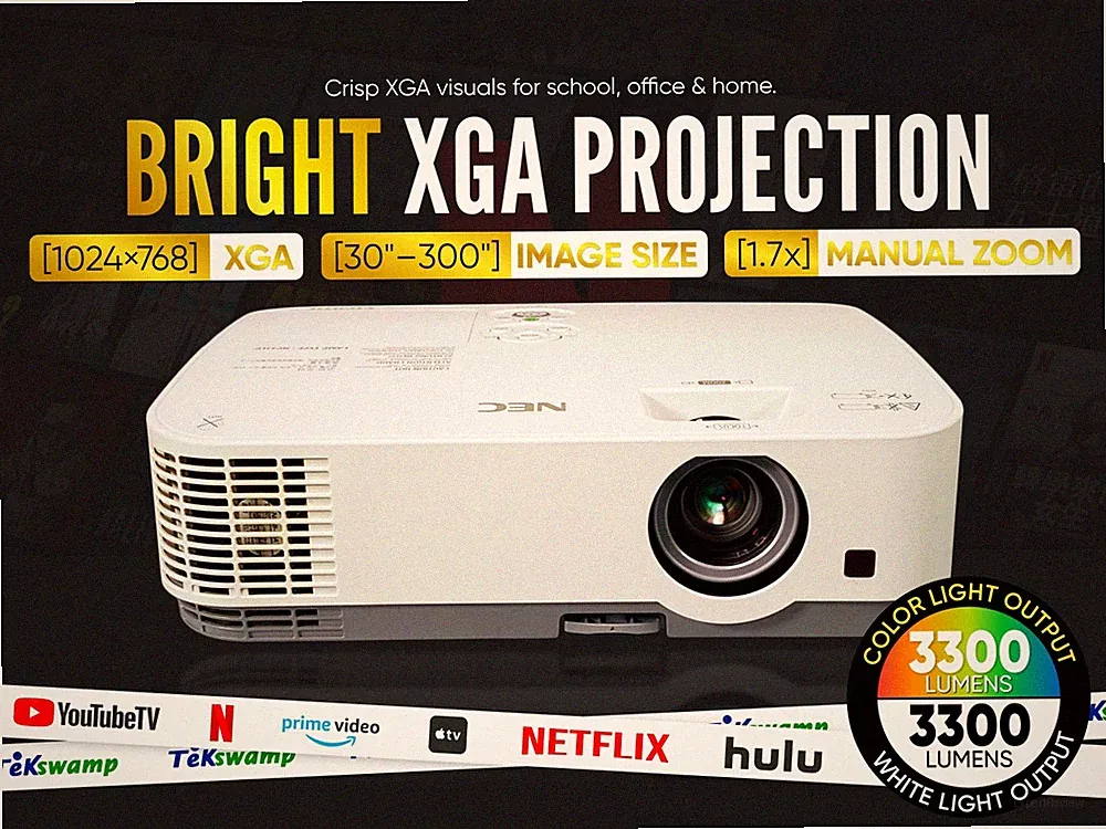 NEC ME331X 3LCD Beamer 3300 Lumen Für Heimkino & Party 4:3