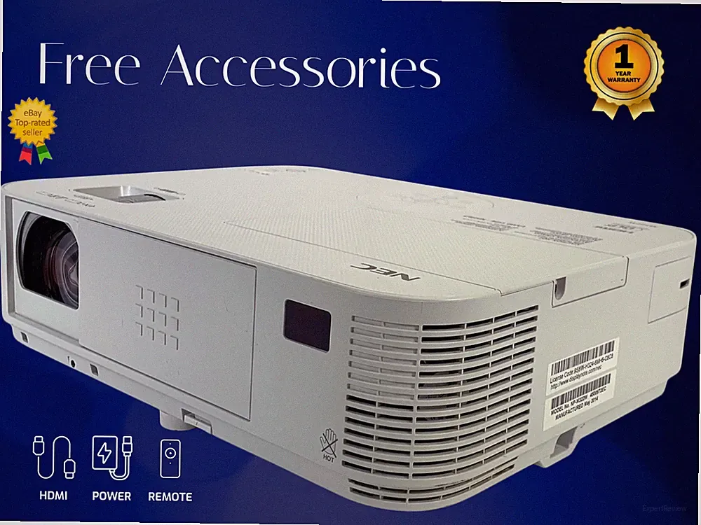 NEC NP-M322W DLP Beamer 3200 Lumen HD 1080p 3D-fähig Bundle