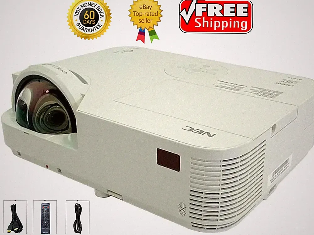 NEC NP-M332XS DLP Beamer 3300 ANSI Kurzdistanz Heimkino 3D HDMI Bundle