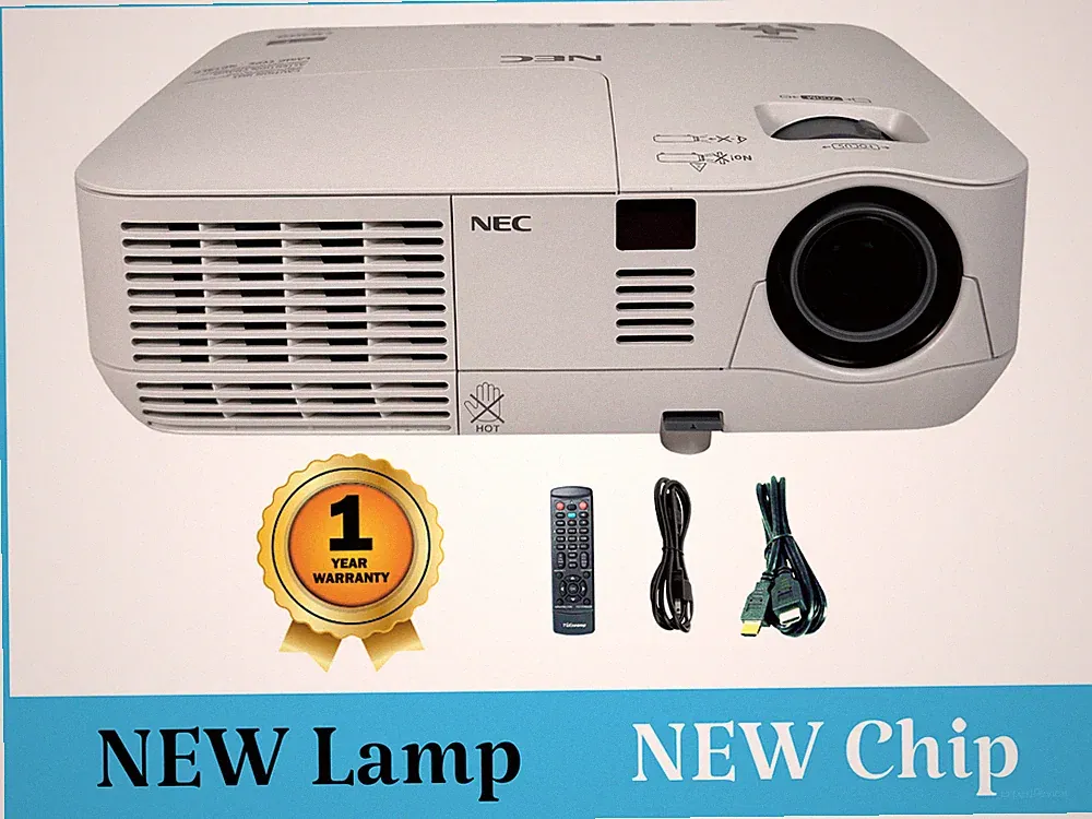 NEC NP-V311X DLP Projektor 4K 3100 Lumen 2160p HDMI 3D, Neue Lampe, Neuer Chip