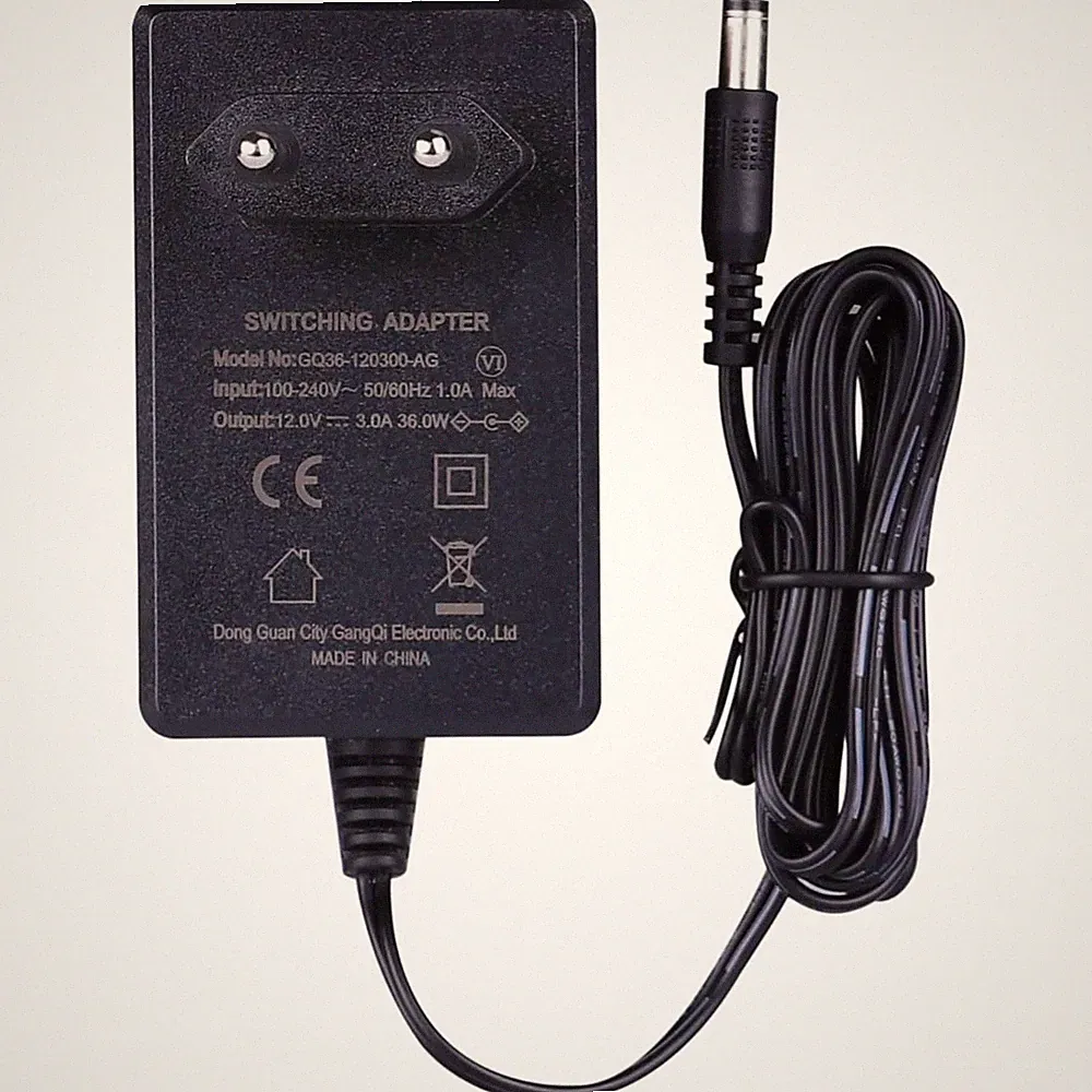 Netzteil 12V 3A, LED, CCTV, 36W, , Kurzschlussschutz, AC 100-240V, 2-Pin