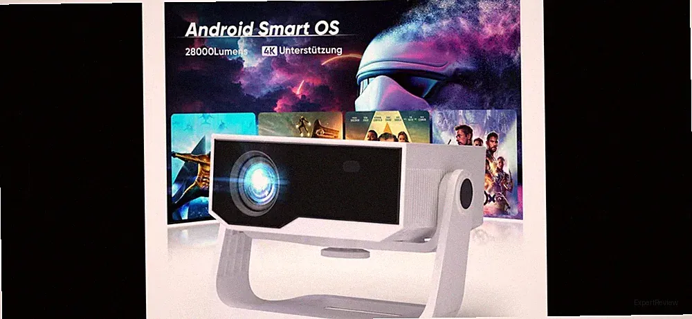 Neuer Smart Beamer, 4 K, Bluetooth, LED weiss